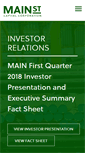 Mobile Screenshot of ir.mainstcapital.com