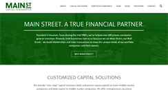 Desktop Screenshot of mainstcapital.com